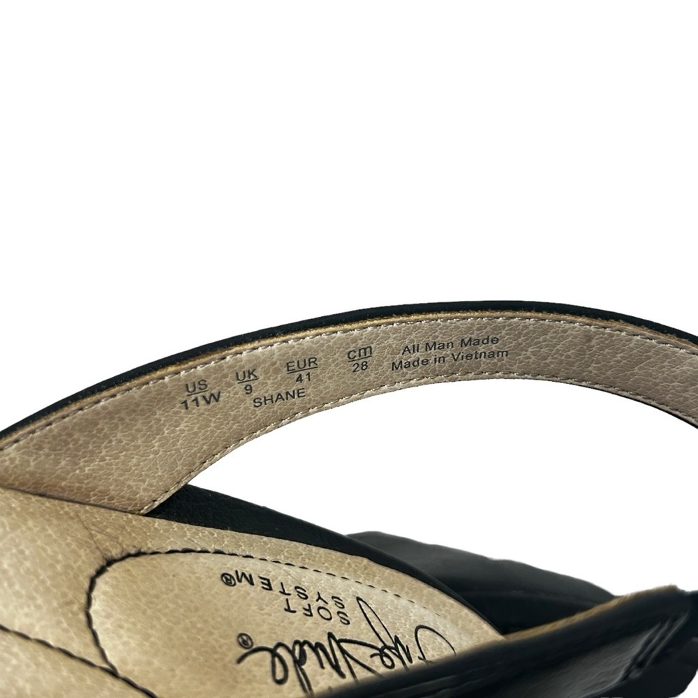 Life Stride Shane Black Pointy Toe Sandal Heel Pump - Picture 8 of 8